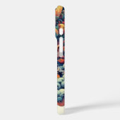 Oriëntaalse symmetrische abstracte Oni demon gezic Case-Mate iPhone Case (Achterkant / Links)