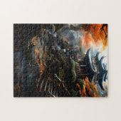 Oriëntaalse tempelpuzzel legpuzzel (Horizontaal)