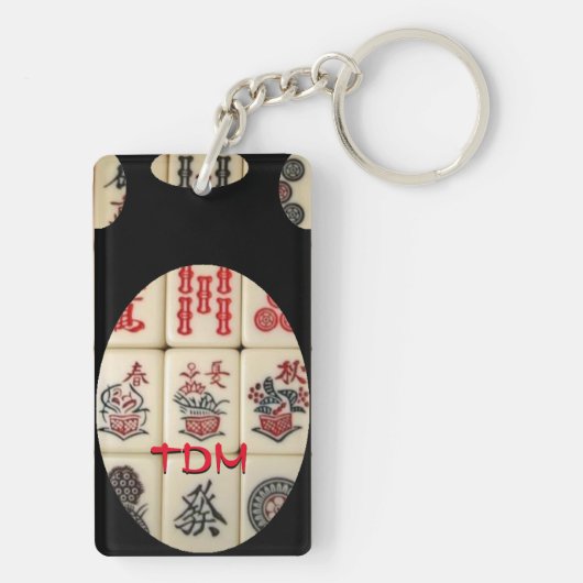 Oriëntaalse uitdrukking sleutelhanger (achterkant)