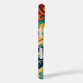 Oriëntaalse vector abstracte Geisha Kanagawa-golve Case-Mate iPhone Case (Achterkant / Rechts)