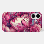 Oriëntaalse vector abstracte Geisha roze fractale Case-Mate iPhone Case (Achterkant (horizontaal))