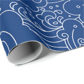 Oriental abstracte watergolven cadeaupapier (Rol Hoek)