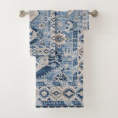 Oriental Antiek Blue Kilim Rug Bad Handdoek (Insitu)