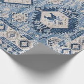 Oriental Antiek Blue Kilim Rug Cadeaupapier (Hoek)