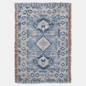 Oriental Antiek Blue Kilim Rug Deken (Voorkant Verticaal)