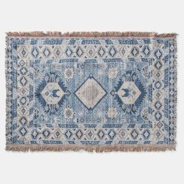 Oriental Antiek Blue Kilim Rug Deken