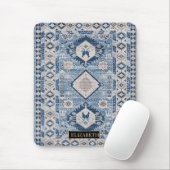 Oriental Antiek Blue Kilim Rug Muismat (Met muis)