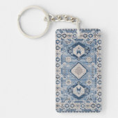 Oriental Antiek Blue Kilim Rug Sleutelhanger (Voorkant)