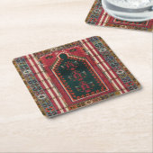 Oriental Antiek Kilim Rug Kartonnen Onderzetters (Schuin)
