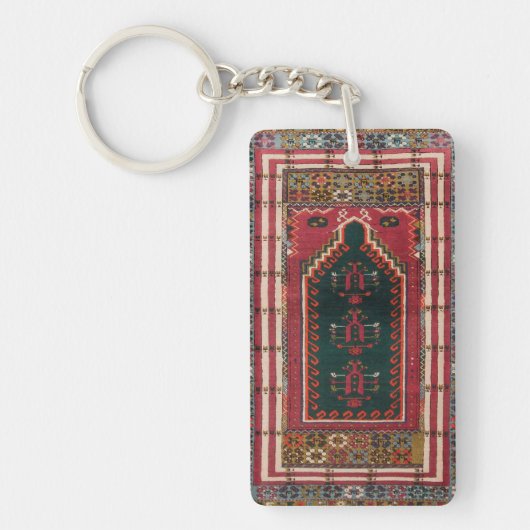 Oriental Antiek Kilim Rug Sleutelhanger (Voorkant)