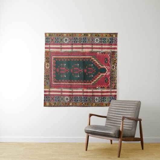 Oriental Antiek Kilim Rug Wandkleed (In Situ (horizontaal))