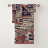Oriental Antiek Red Kilim Rug Bad Handdoek (Insitu)