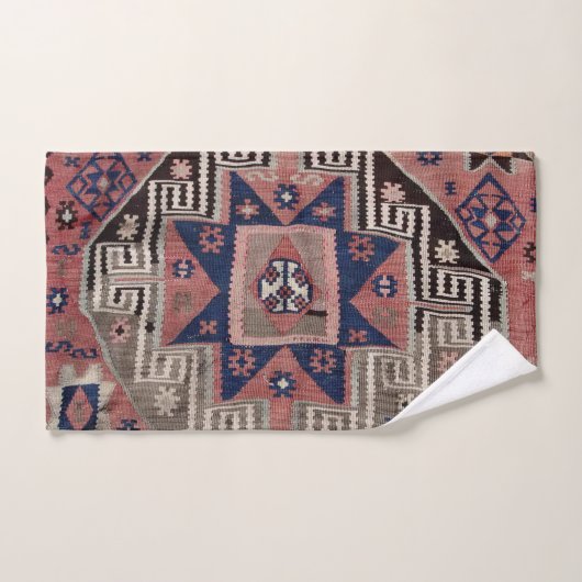 Oriental Antiek Red Kilim Rug Bad Handdoek (Handdoek)