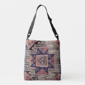 Oriental Antiek Red Kilim Rug Crossbody Tas (Achterkant)