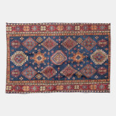 Oriental Antiek Turkis Rug Pattern Theedoek (Horizontaal)