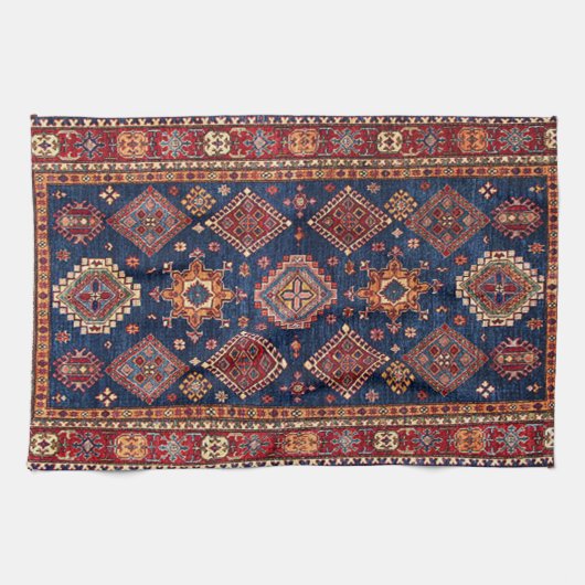 Oriental Antiek Turkis Rug Pattern Theedoek (Horizontaal)