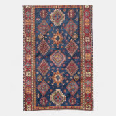 Oriental Antiek Turkis Rug Pattern Theedoek (Verticaal)