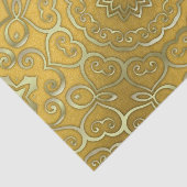 Oriental Arabesque Faux Gold Foil Tissuepapier (Detail)