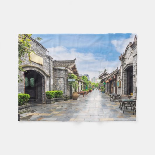 Oriental Architecture fleece deken (Voorkant (Horizontaal))