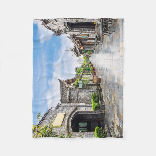 Oriental Architecture fleece deken (Voorkant)