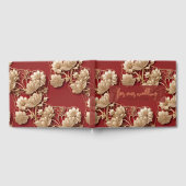 Oriental Art Deco Florals | Custom Foil Wedding Gastenboek (Volledig)