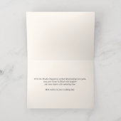 Oriental Art Deco Florals | Double Happiness Folie Wenskaart (Binnenlaag)