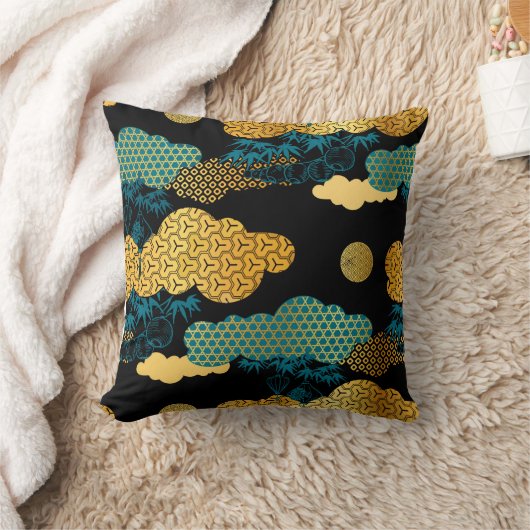 Oriental Art Deco Style Kussen (Deken)