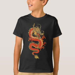 Oriental Art Dragon Design Tokyo Japanse Pop Azië T-shirt