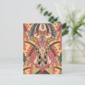 Oriental Art Nouveau Briefkaart (Staand voorkant)