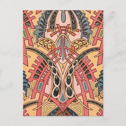 Oriental Art Nouveau Briefkaart (Voorkant)