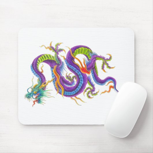 Oriental Asian Dragon Tattoo Muismat (Met muis)