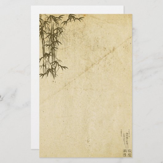 Oriental Bamboo II Briefpapier (Voorkant / Achterkant)
