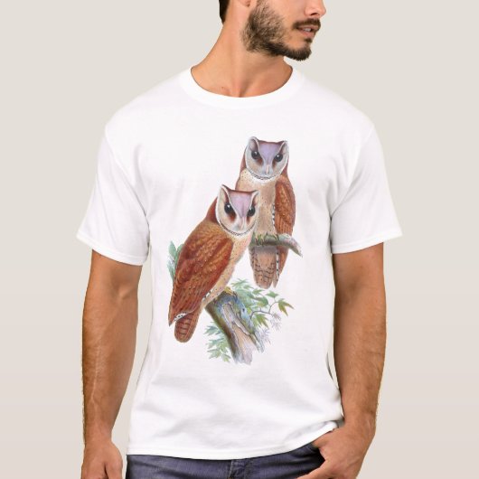 Oriental Bay Barn Owl T-shirt (Voorkant)