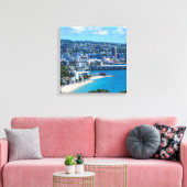 Oriental Bay, Wellington, Nieuw-Zeeland Canvas Afdruk (Insitu (Woonkamer))