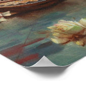 Oriental Beauty met Rozen van Hans Zatzka - poster (Hoek)