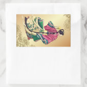 Oriental Beauty Rechthoekige Sticker (Tas)