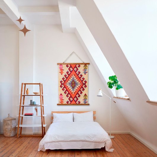 Oriental Beige Turkse Kilim Rug Wall Hangend Wandkleed