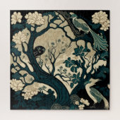 Oriental Bird Art Square Japans Legpuzzel (Verticaal)