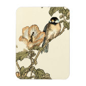 Oriental Bird Perch op Branch Magneet (Verticaal)