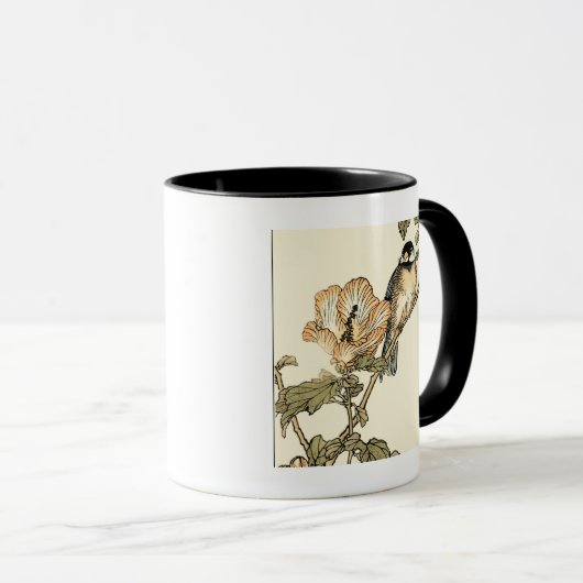 Oriental Bird Perch op Branch Mok (Voorkant rechts)