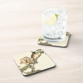 Oriental Bird Perch op Branch Onderzetter (Rechterzijde)