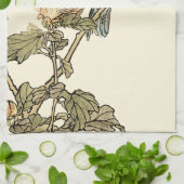 Oriental Bird Perch op Branch Theedoek (Gevouwen)