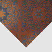 Oriental Black Brown Ombre Arabesque Decupup Tissuepapier (Detail)