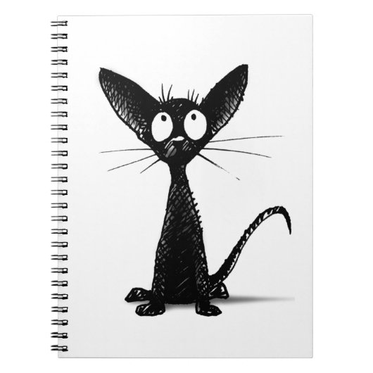 Oriental Black Cat Notitieboek (Voorkant)