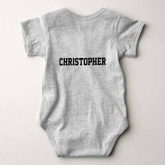 Oriental Black Japan Inoue Mon Kamon Romper (Achterkant)