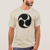 Oriental Black Kobayakawa Tomoe Japan Mon Art T-shirt (Voorkant)
