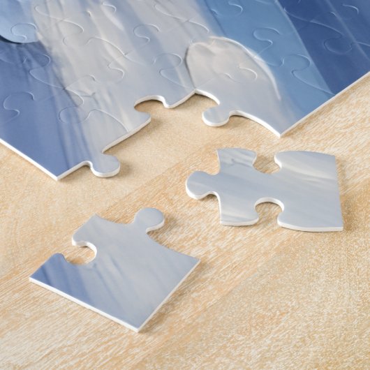 Oriental Blue Cat Christmas Red Truck Holiday Legpuzzel (Zijkant)