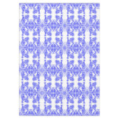 Oriental Blue Dragon Chinese Fire & Water Pattern Tafelkleed (Voorkant)