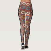 Oriental Blue Tursian Persian Karbistan tapijt Leggings (Achterkant)