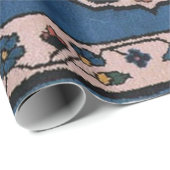 Oriental Blue Tursian Persian Patroon Cadeaupapier (Rol Hoek)